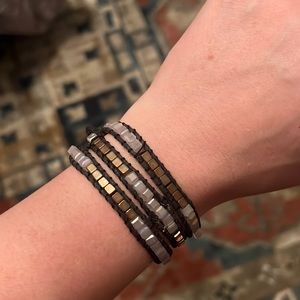 Beaded wrap bracelet